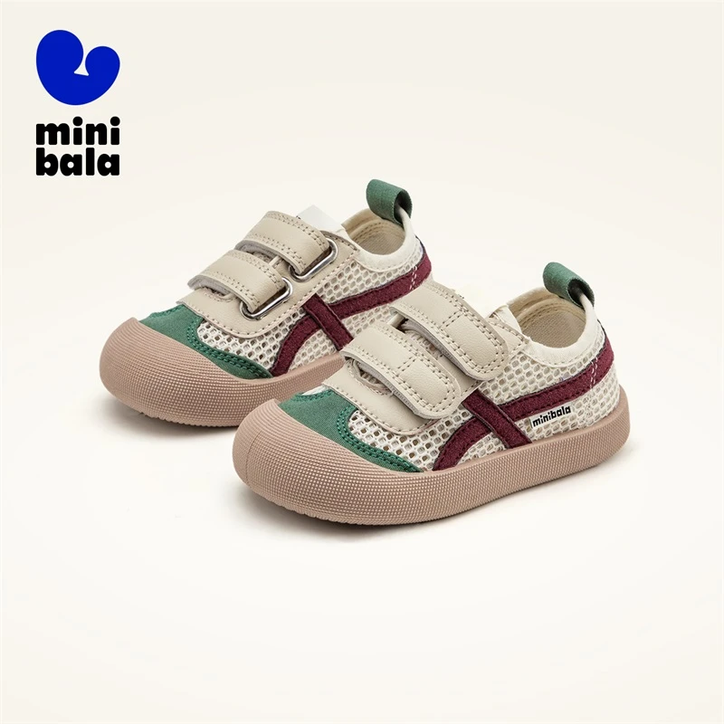迷你巴拉巴拉夏季新款男童透气宝宝运动鞋小童女童学步鞋欧若风