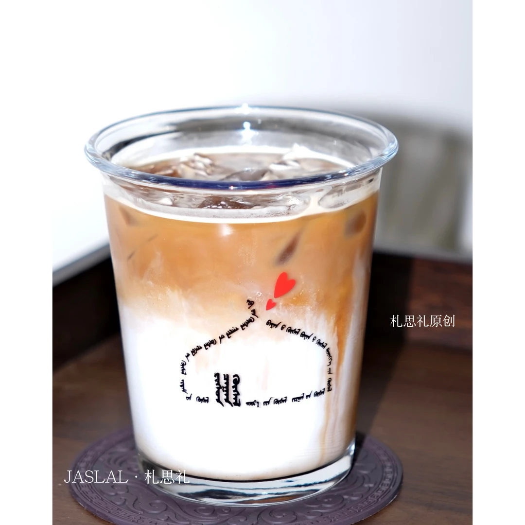 札思礼｜原创“九个愿望”玻璃水杯咖啡杯饮料杯居家杯