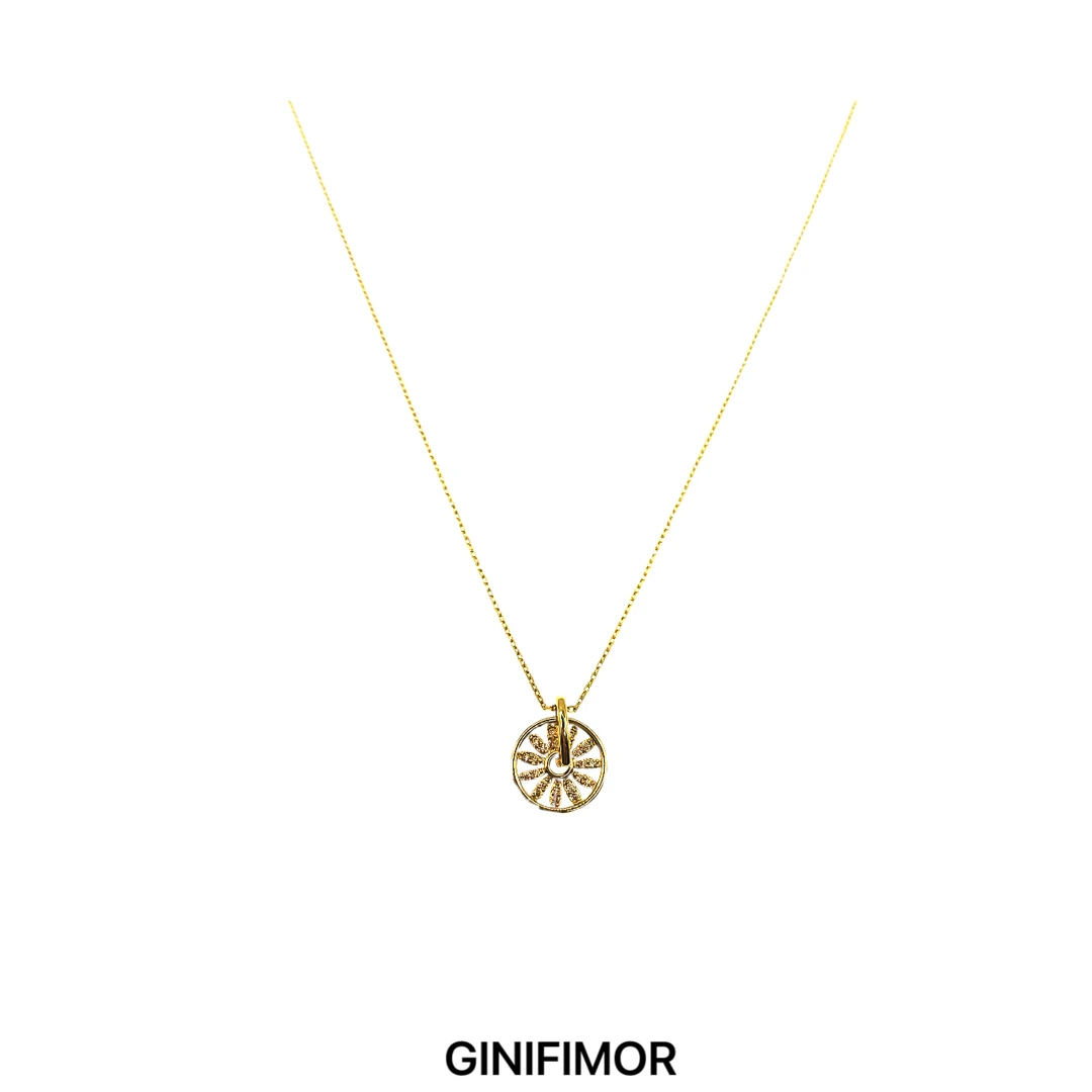 GINIFIMOR 铜项链 a582  时来运转配饰女轻奢高级感项链