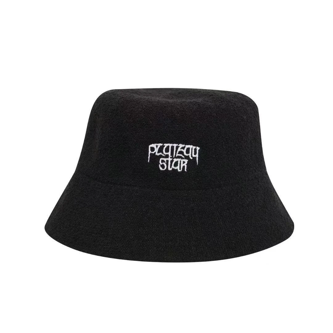 「黑色莲花高原之星限定款渔夫帽 美式廓形 透气圈纱 户外遮阳帽 」