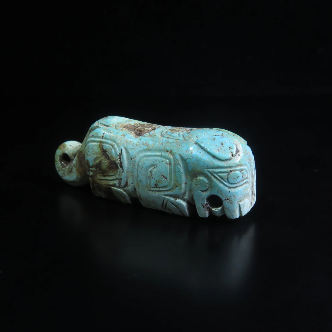 清代绿松石虎/MZ629528/绿松石/民族文物