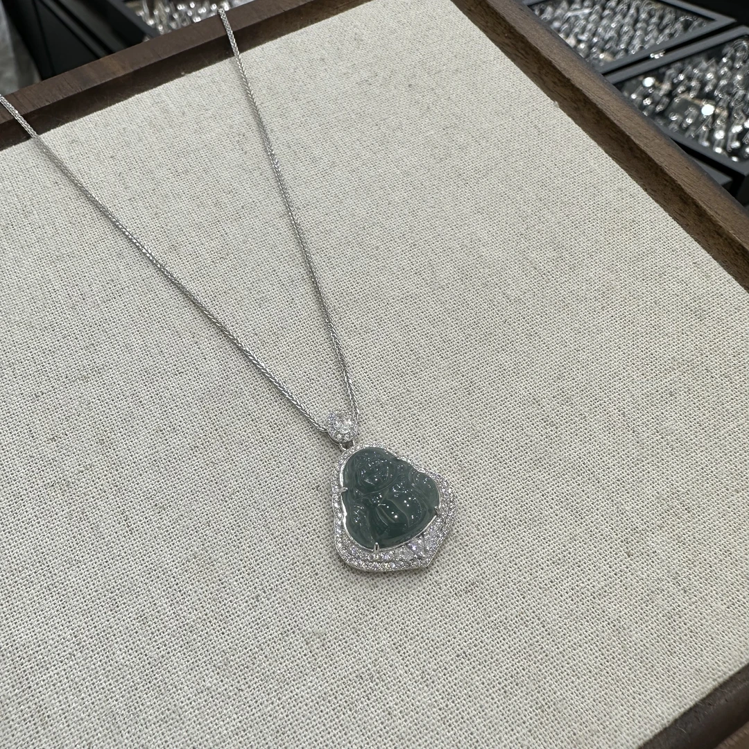 坠链均925银仿水晶 7423 925银项链