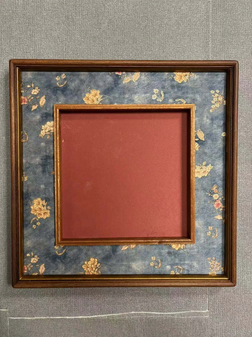 高端下凹立体框 外框50x50内框33x33下凹3公分 配宣纸卡纸