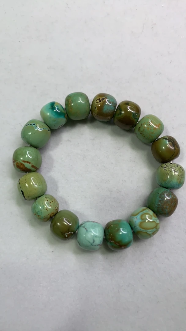 天然原矿绿松石单圈