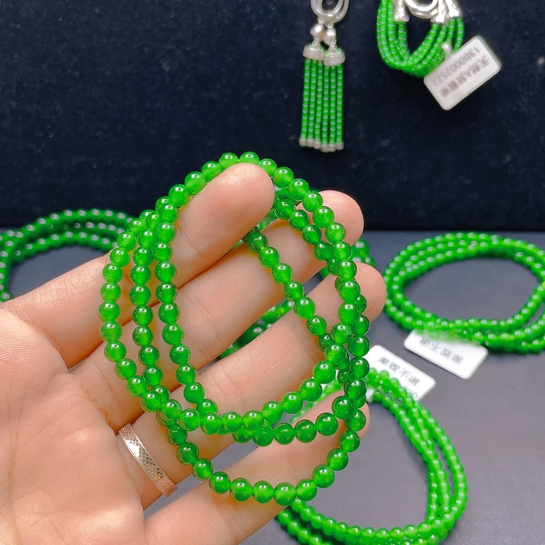 翡翠未镶嵌项链卡5