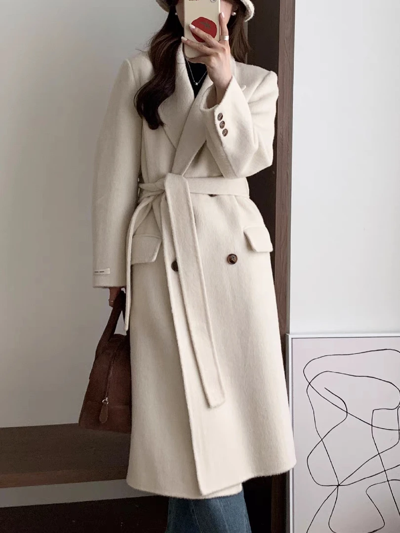 新款气质长款外套8778