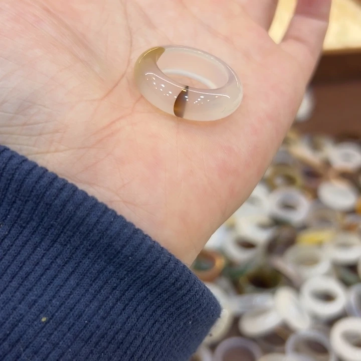 玛瑙/玉髓合金戒指163港16送一