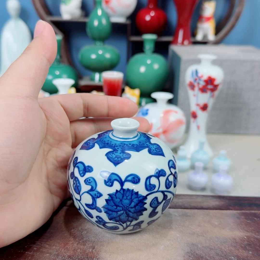 陶瓷手工小花器摆件