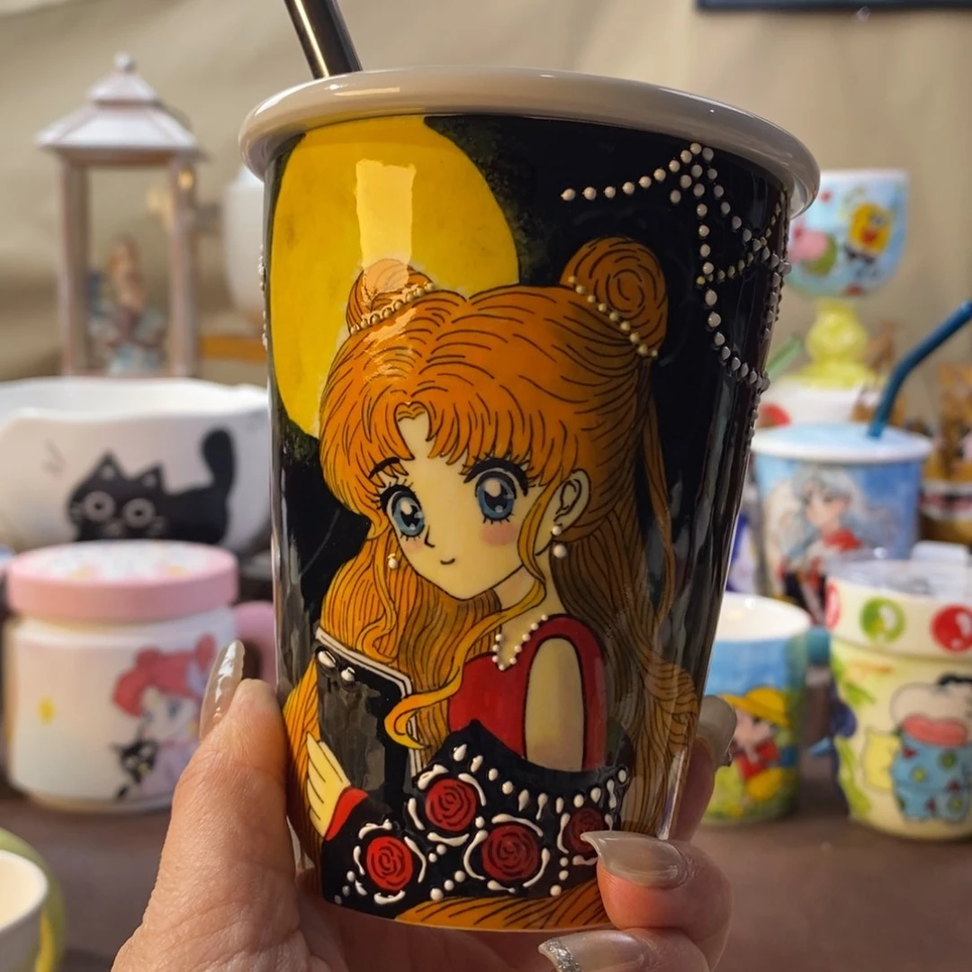 杯景德镇文创手绘水杯