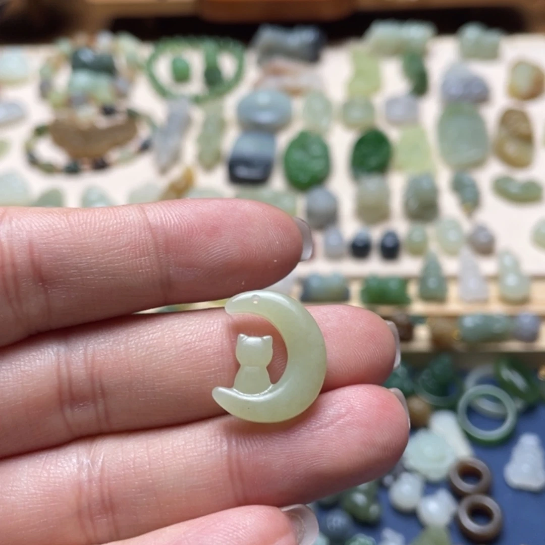 和田玉未镶嵌吊坠(不含链)