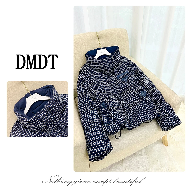 【DMDT服饰】2025新品“轻暖立方”拉链立领白鸭绒保暖女羽绒服65500