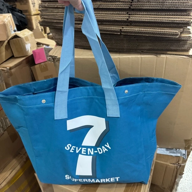 发2个！微微痕迹！40*39*29cm 牛津布款手提购物袋买菜包！