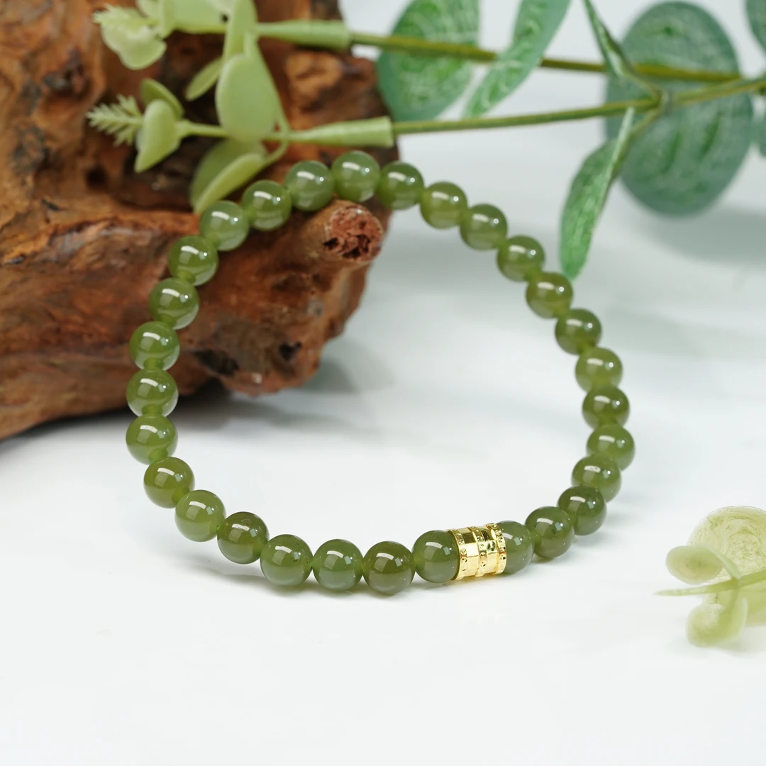 【小北好物】和田玉DIY单圈手串约5mm+【多样性发一件】QH16X541