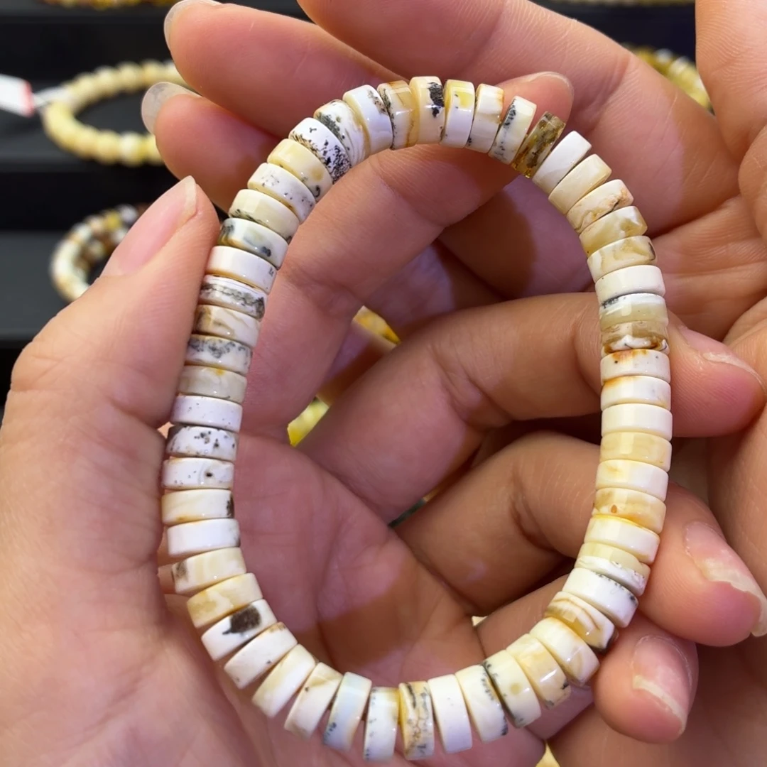 琥珀未镶嵌珠宝奇石瓷白奥利奥8