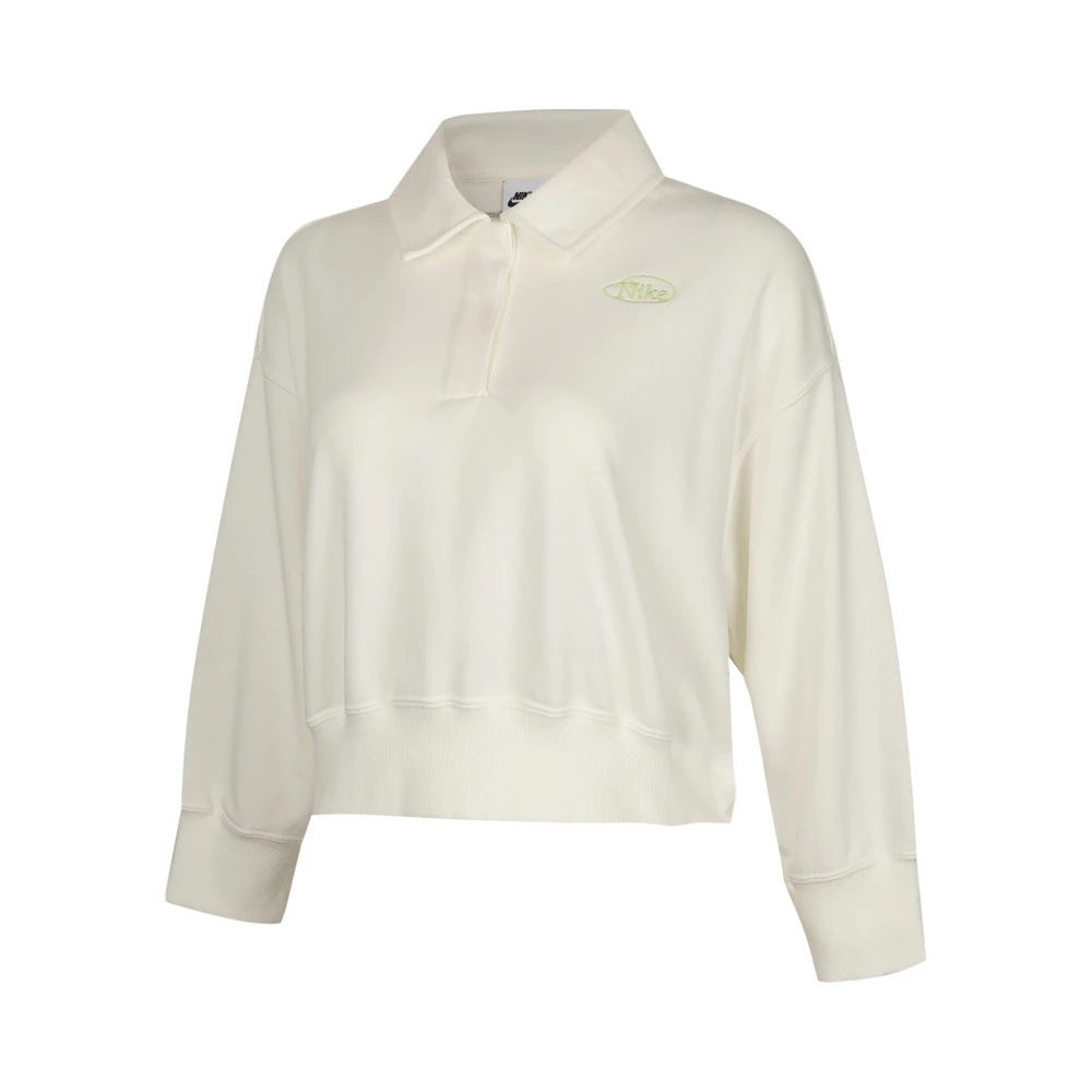 【滔搏联动】NIKE女子 W NSW PHNX FLC CROP POLO GC长袖HQ7395-133