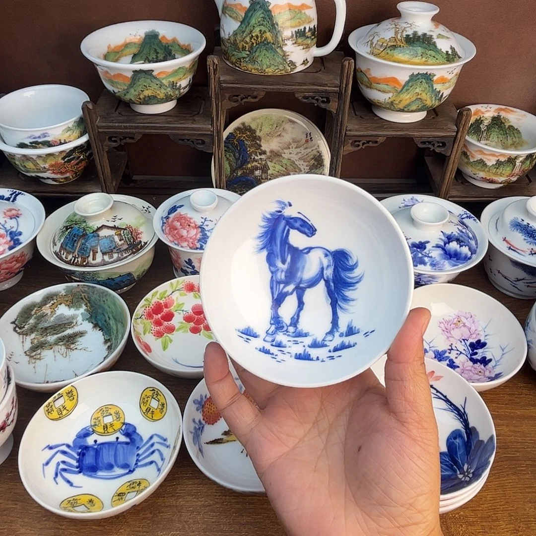 忠意堂釉下彩马到成功