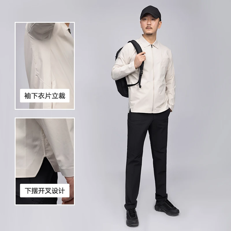 ★【轻量高弹力】夏季新款都市机能男士设计感休闲翻领夹克外套 GW28
