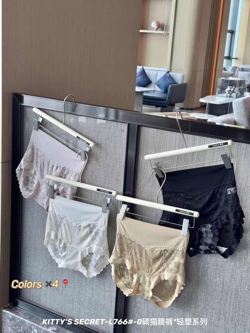 高腰微收腹法式软蕾丝透气性感女士三角内裤766