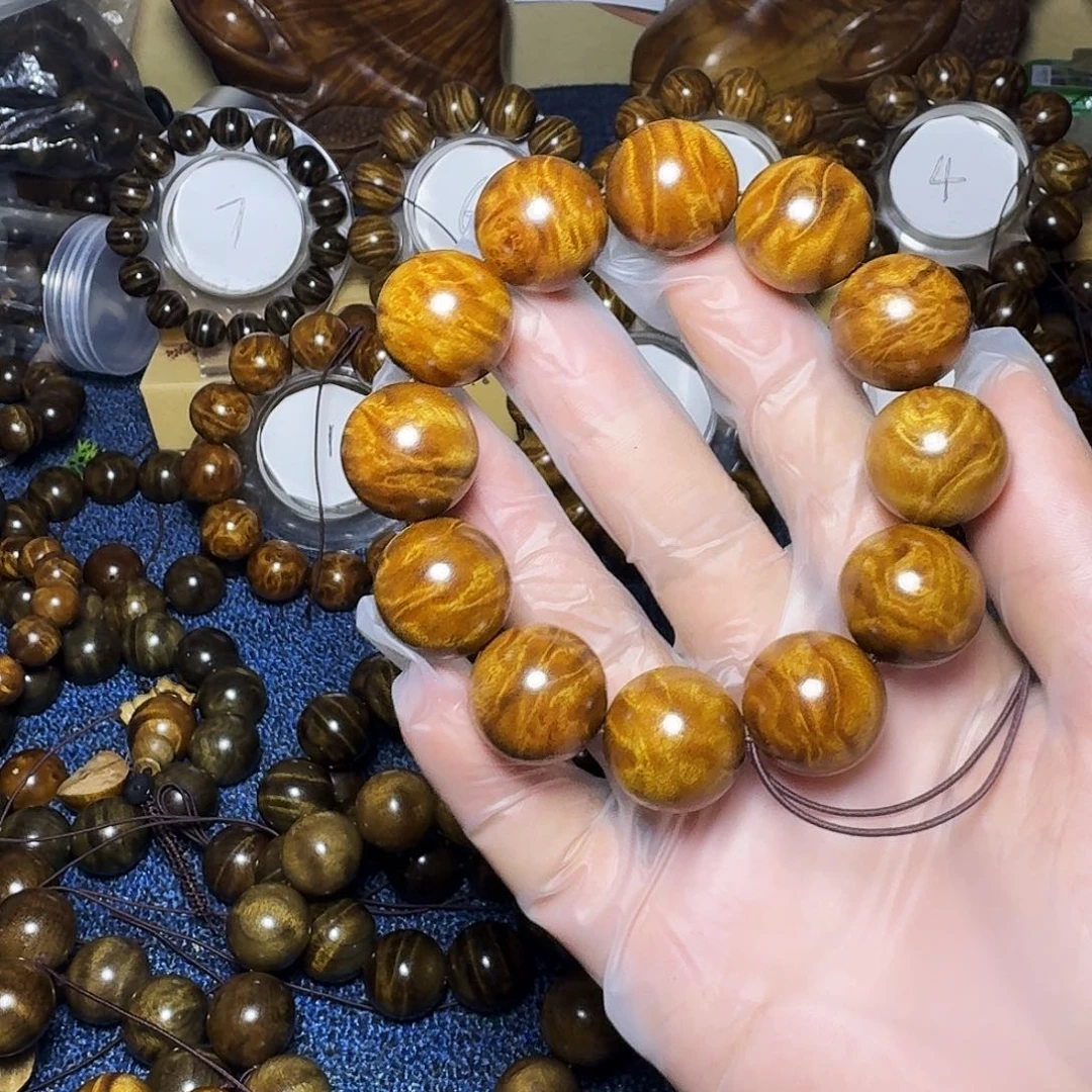 金丝楠手串/手链小龙胆