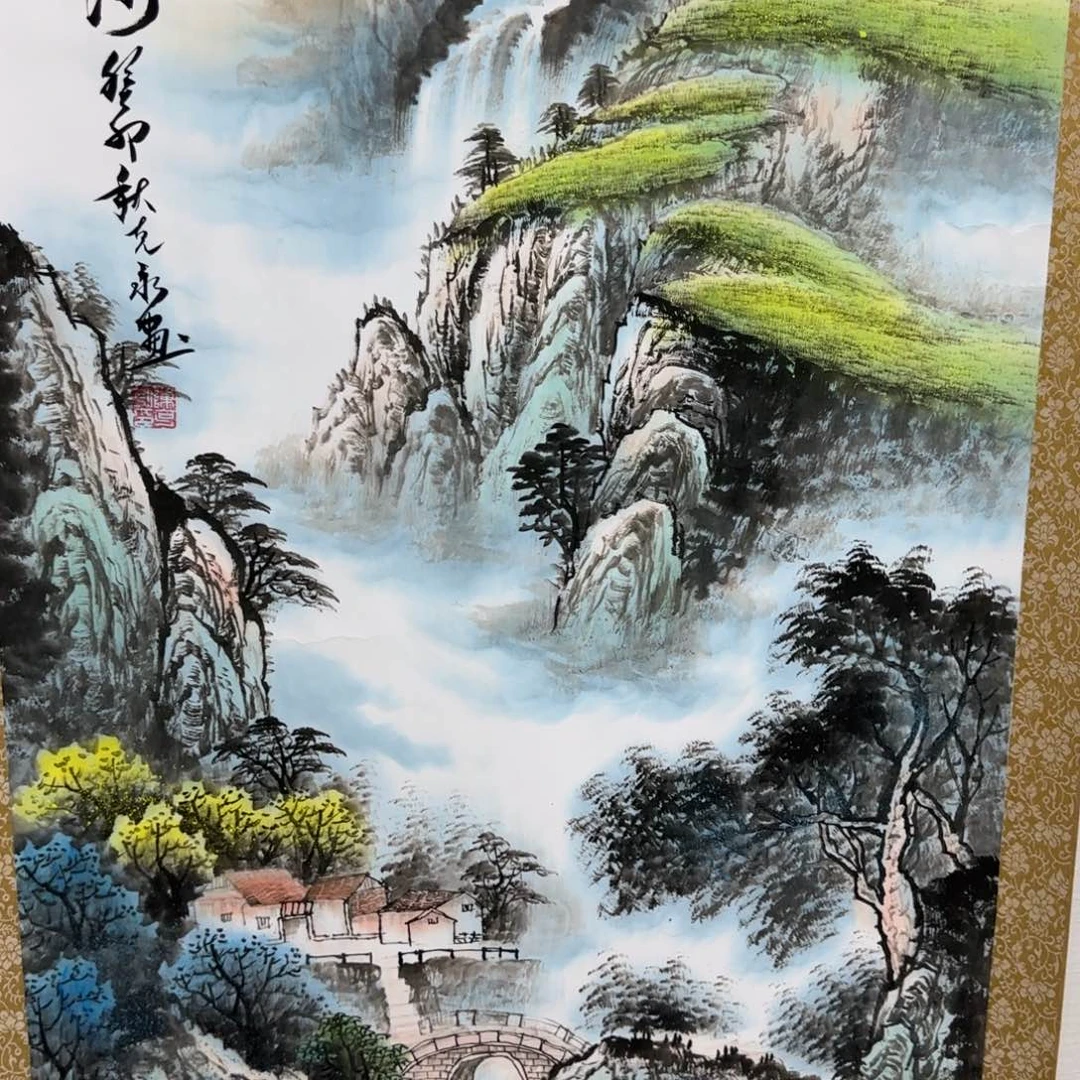 肇***福国画QA原创山水作品！带证书！限购一单