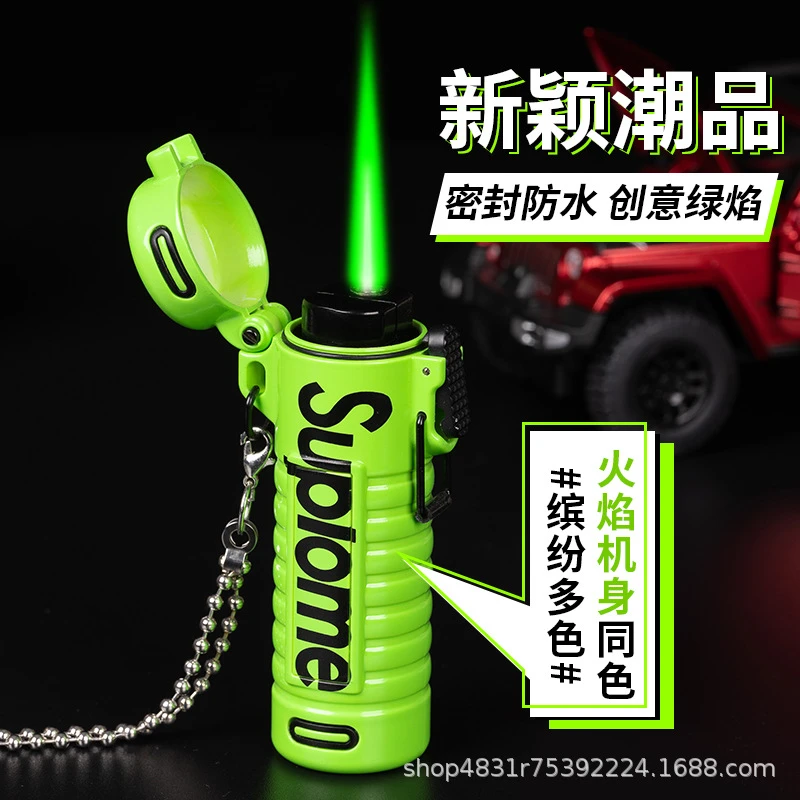 户外防水打火机充气潮流创意个性高颜值强力点烟器送男友