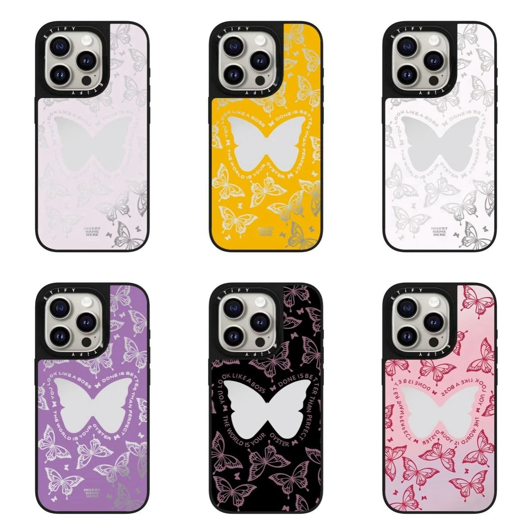 CASETi幻彩蝴蝶苹果壳适用iPhone17创意15磁吸防摔硬壳14潮牌同款