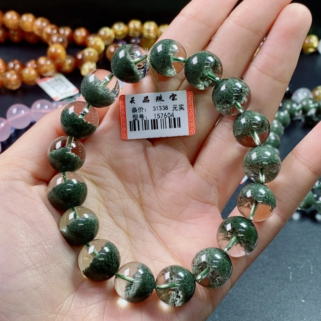 水晶手串未镶嵌绿幽灵157604