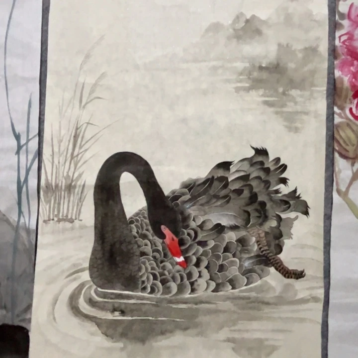 横款大鱼书画艺术作品