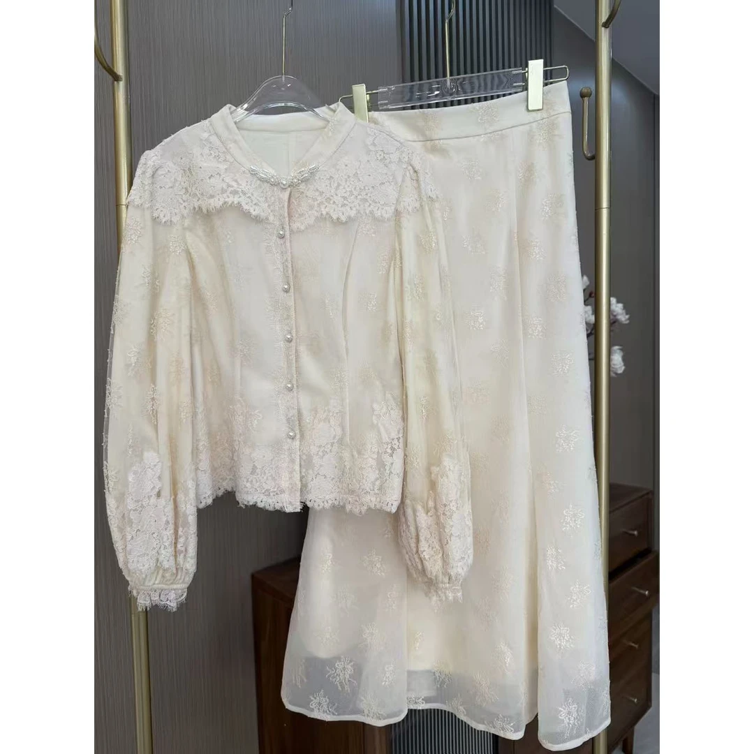 【象姐定制】【念玉娇】杏色套装预CDX5TZ1925C加绒时尚百搭设计师款