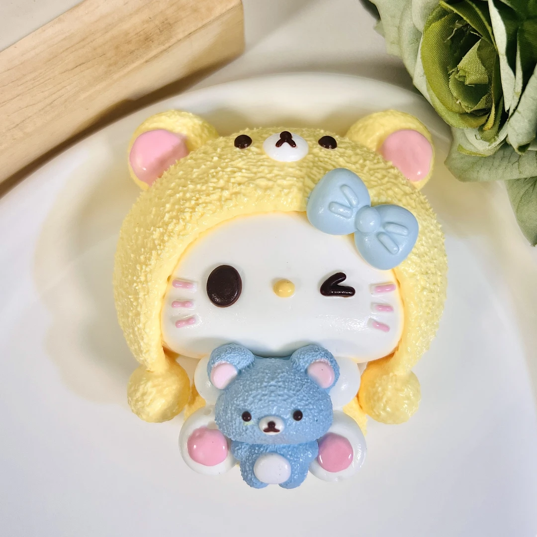 89号壳大大捏捏乐解压玩具kitty抱抱熊手工制作默认瑕疵