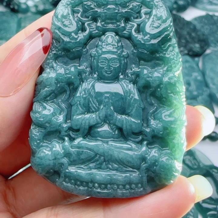 翡翠未镶嵌颈饰多样性发货天然A货翡翠