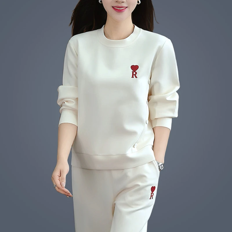 休闲套装女春秋2025年新款洋气减龄卫衣两件套秋装运动服百搭爆款