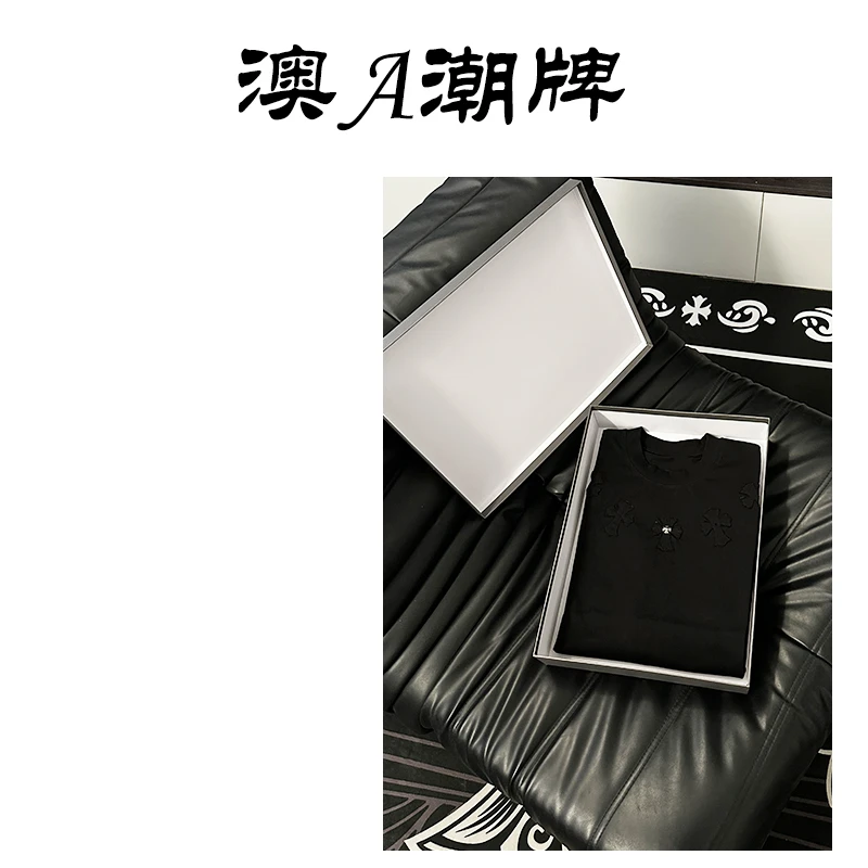 《57号链接》潮牌重磅纯棉宽松百搭短袖T恤男女同款88801