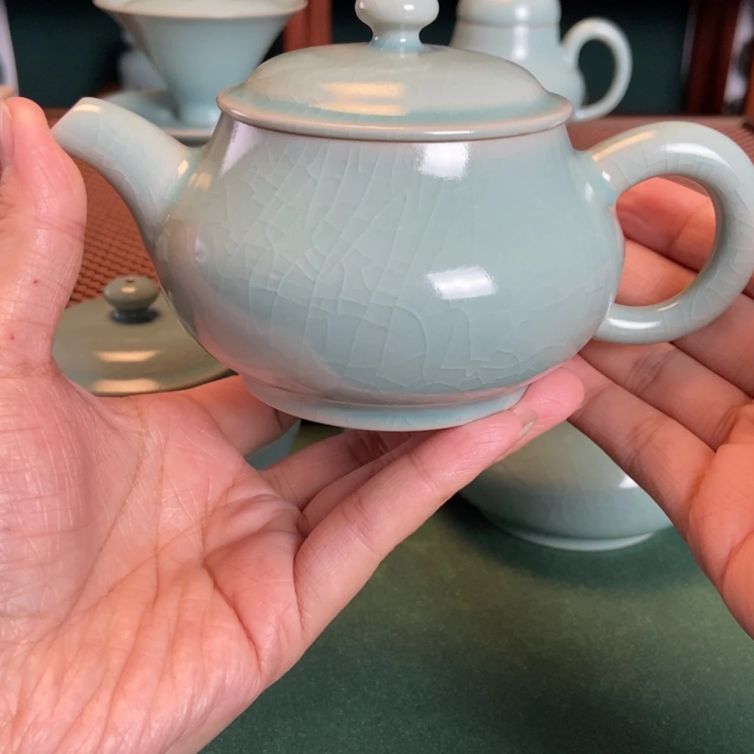 摆件仿古釉手工壶