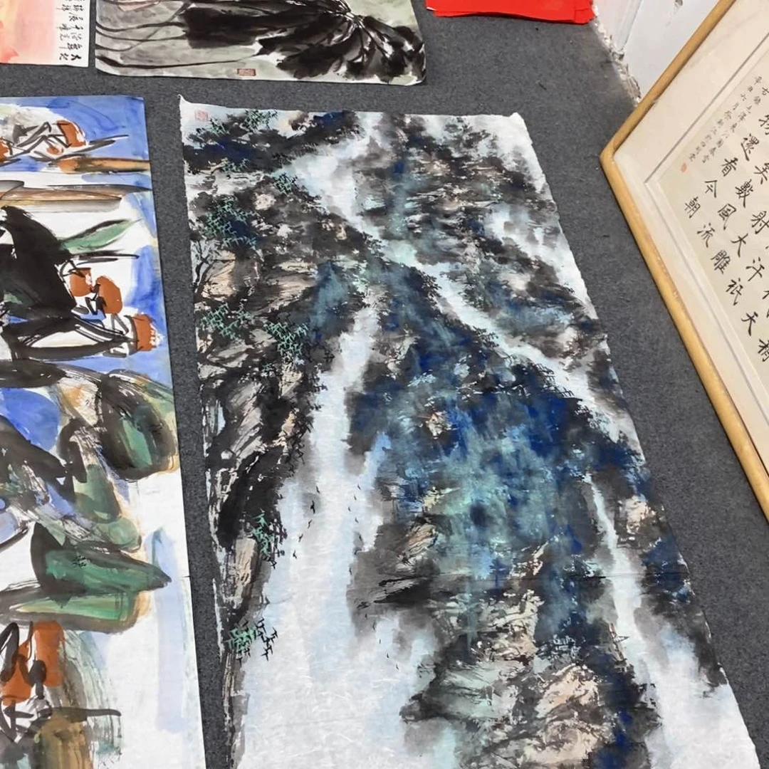 书法例***爱徐老师国画作品