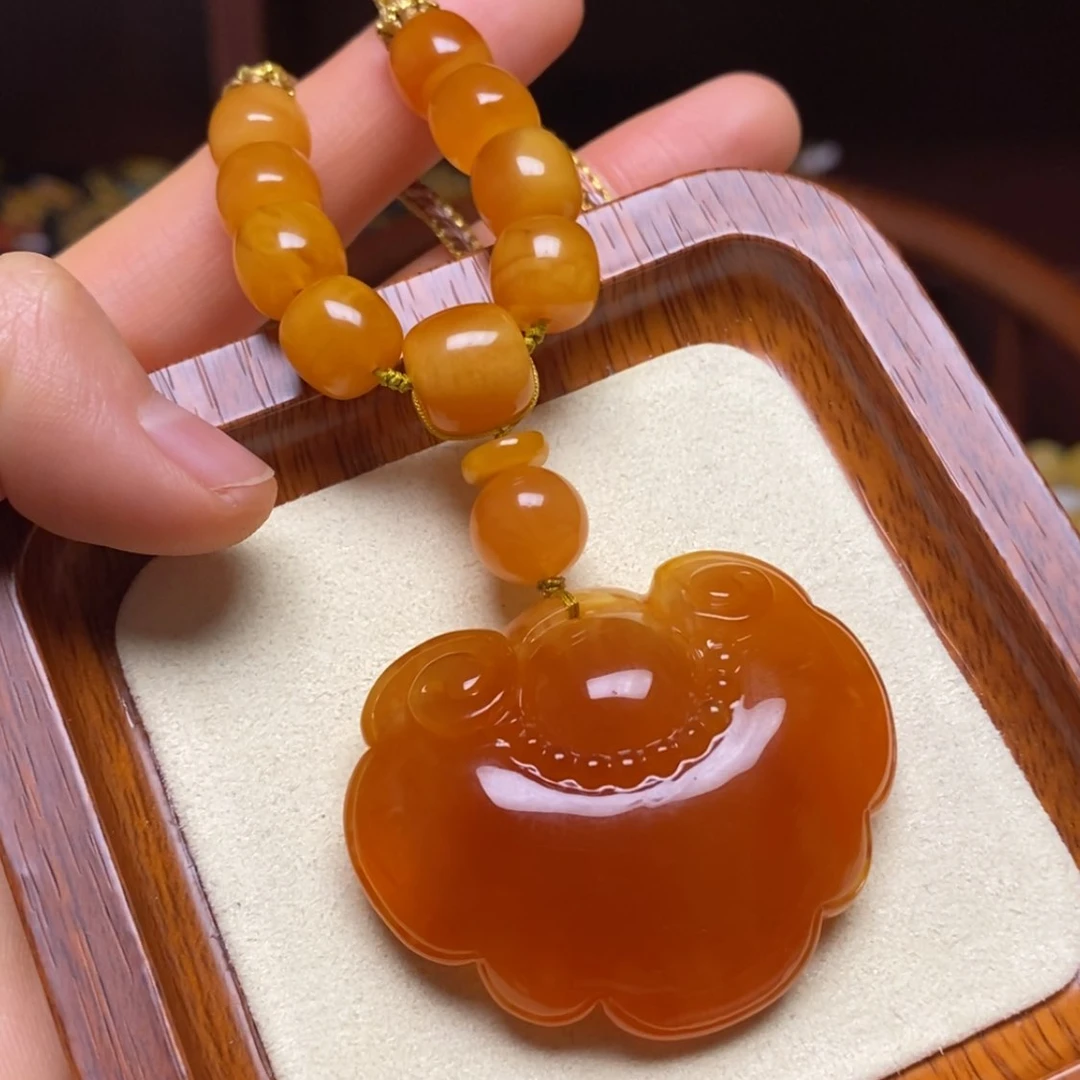 【闪购商品】蜜蜡颈饰未镶嵌项链