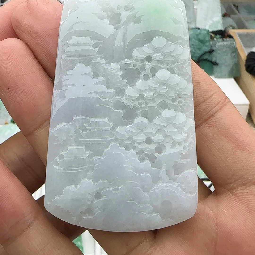 翡翠未镶嵌颈饰翡翠