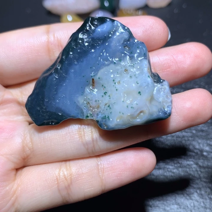 陶瓷蓝绿绿飘花山