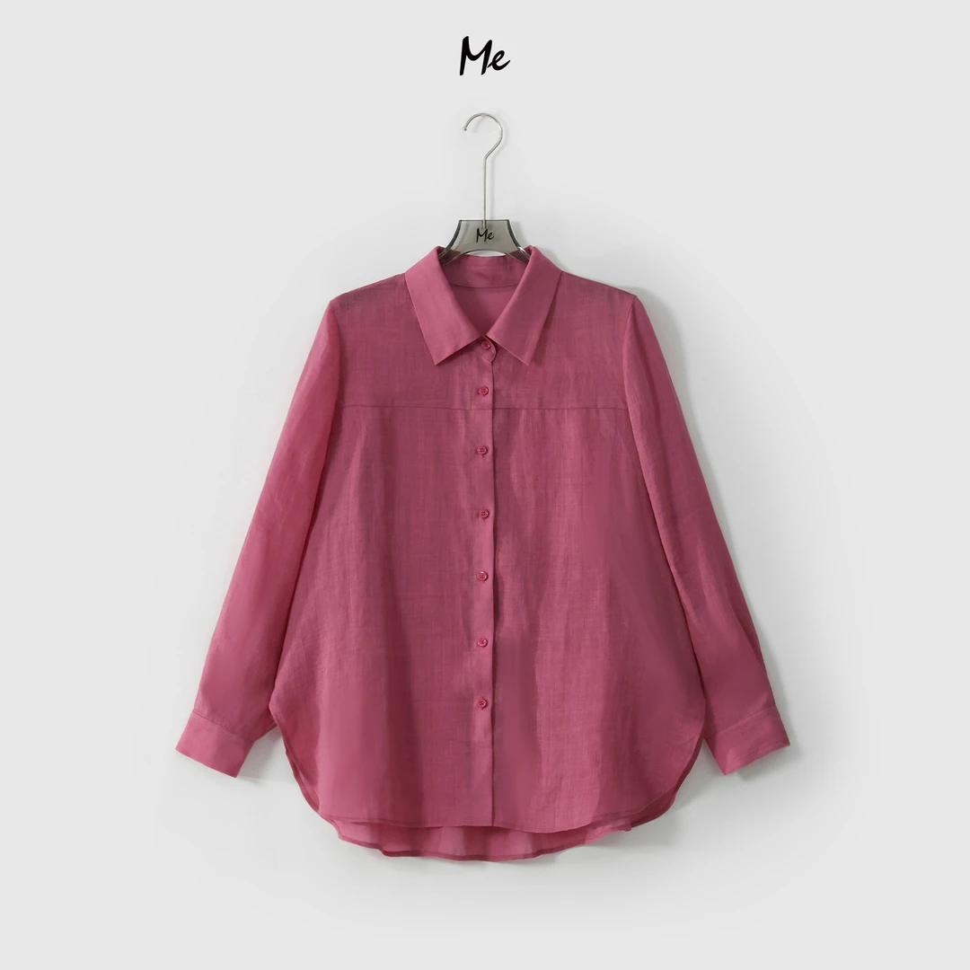 ME【苎麻波尔多罩衫】苎麻天丝混纺冰麻肌理百搭一手长外套MESS4857