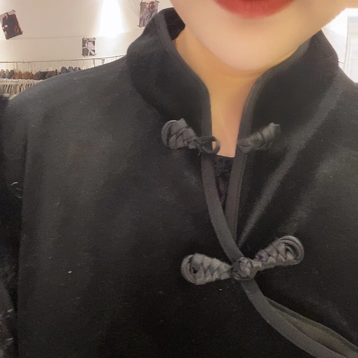 河**姐三码国风套装装镜面打底