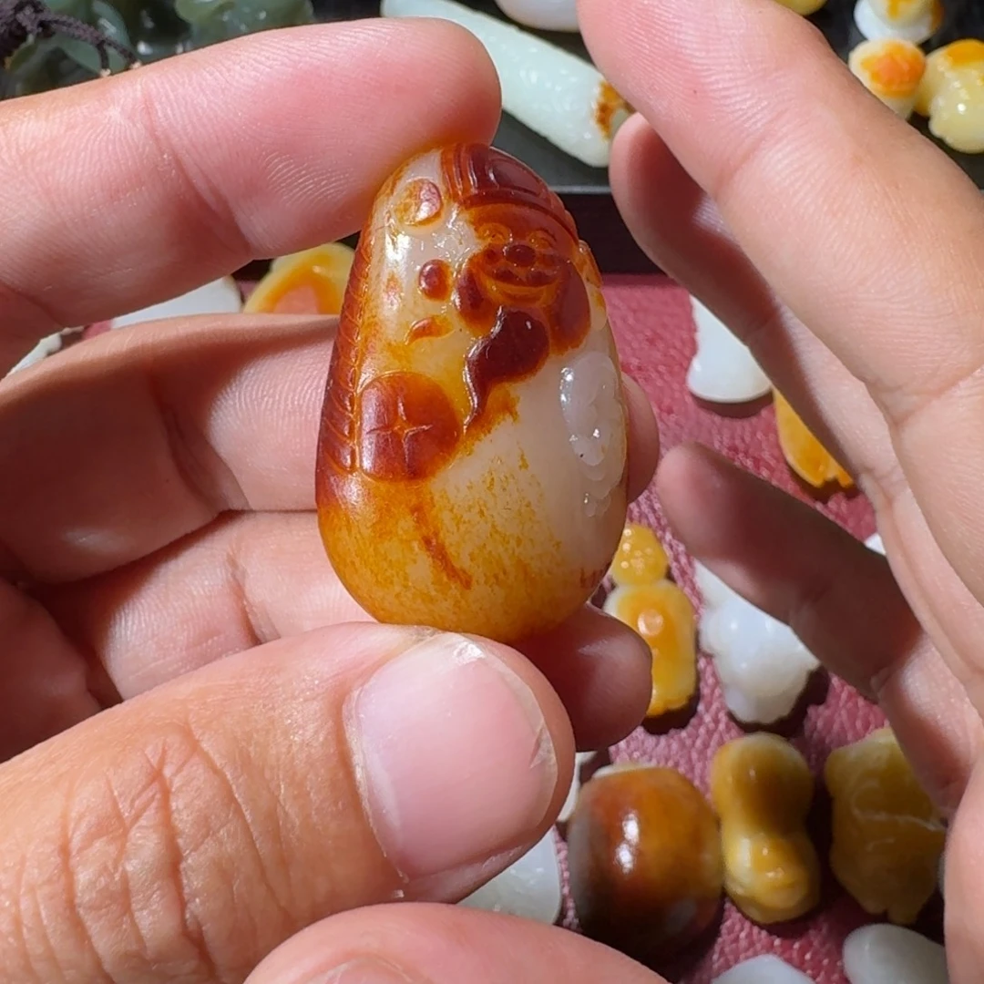 节***具和田玉未镶嵌挂件