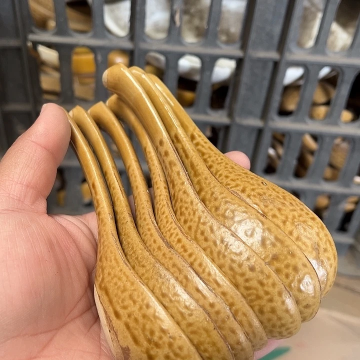 瓷粗瓷虎皮秞勺子十支