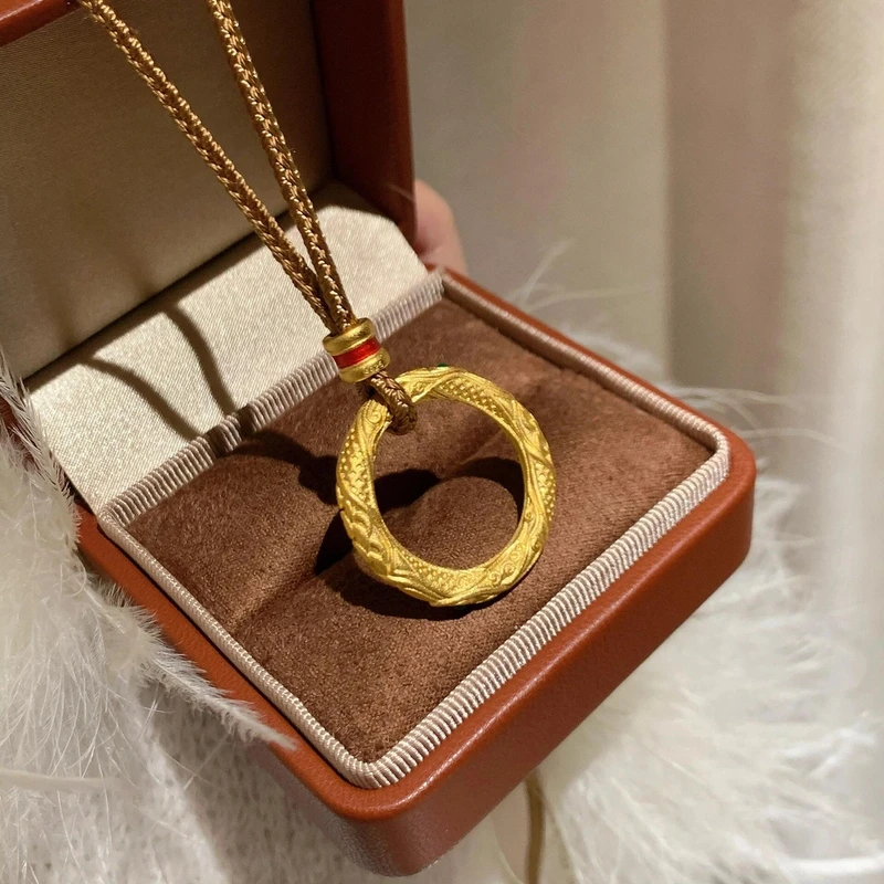 吊坠足银 乾坤圈祥云吊坠