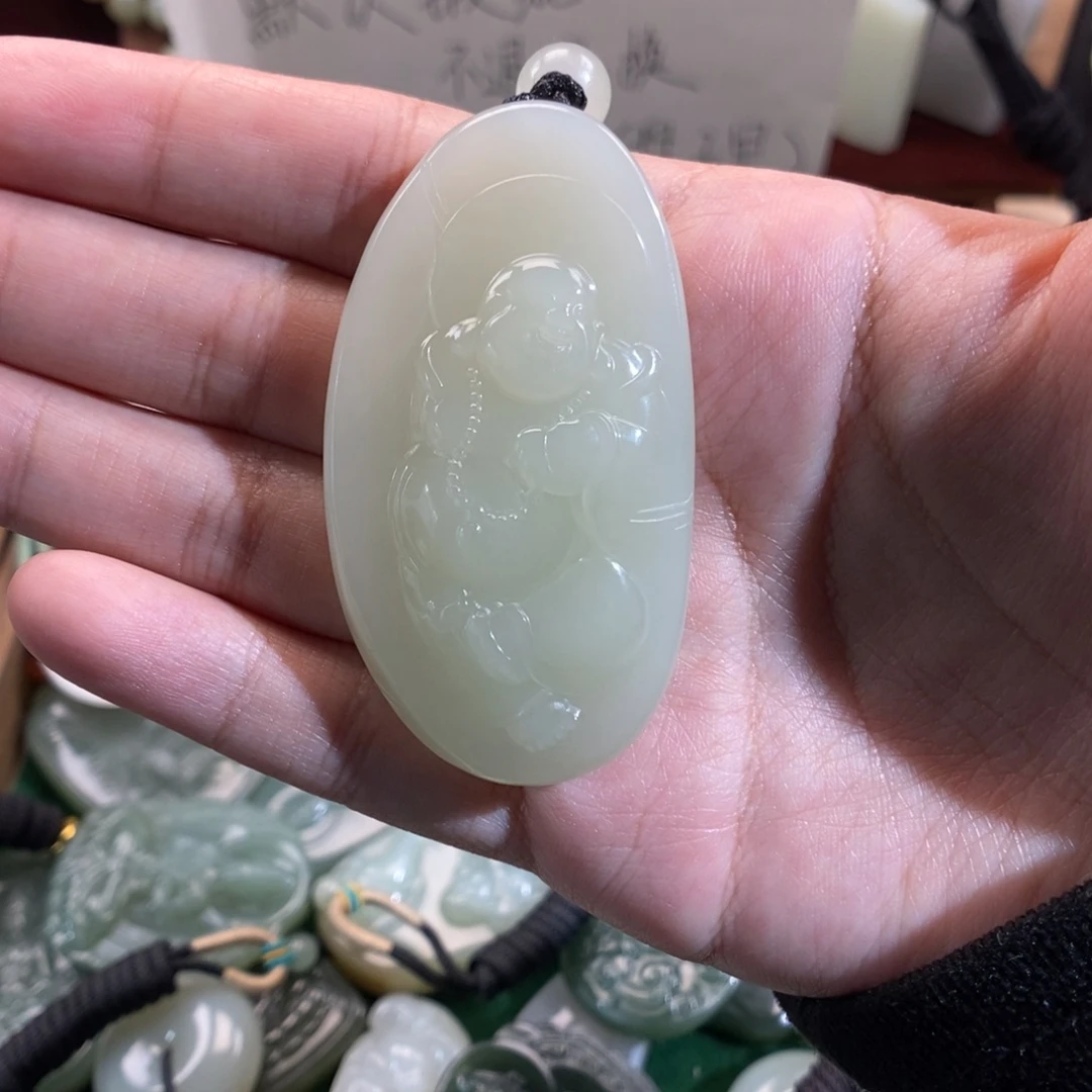 和田玉未镶嵌挂件