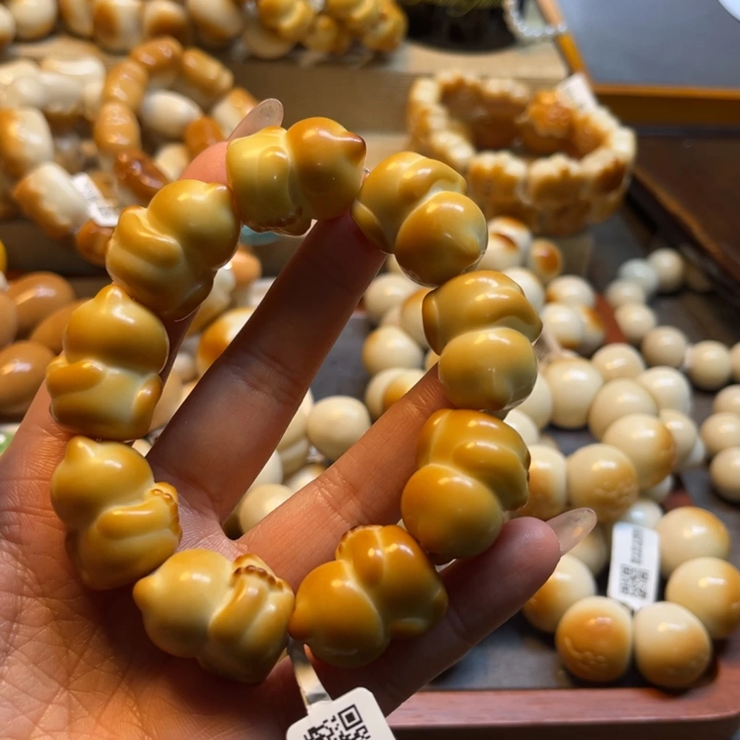菩提根/象牙果手串12.5 全品悟道猫九颗24号链接