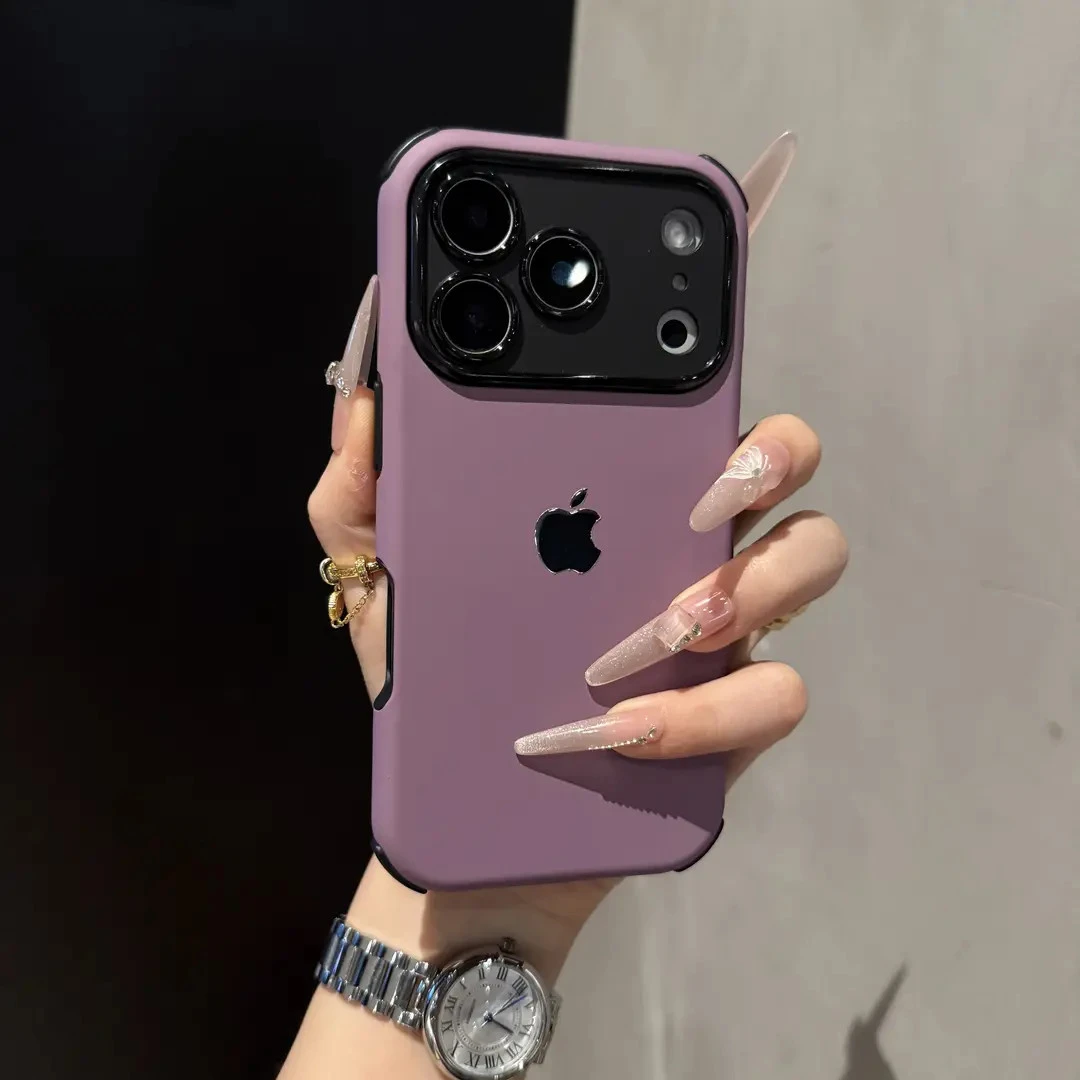 高级高颜值适用iPhone17promax手机壳苹果16全包15简约14情侣13硬