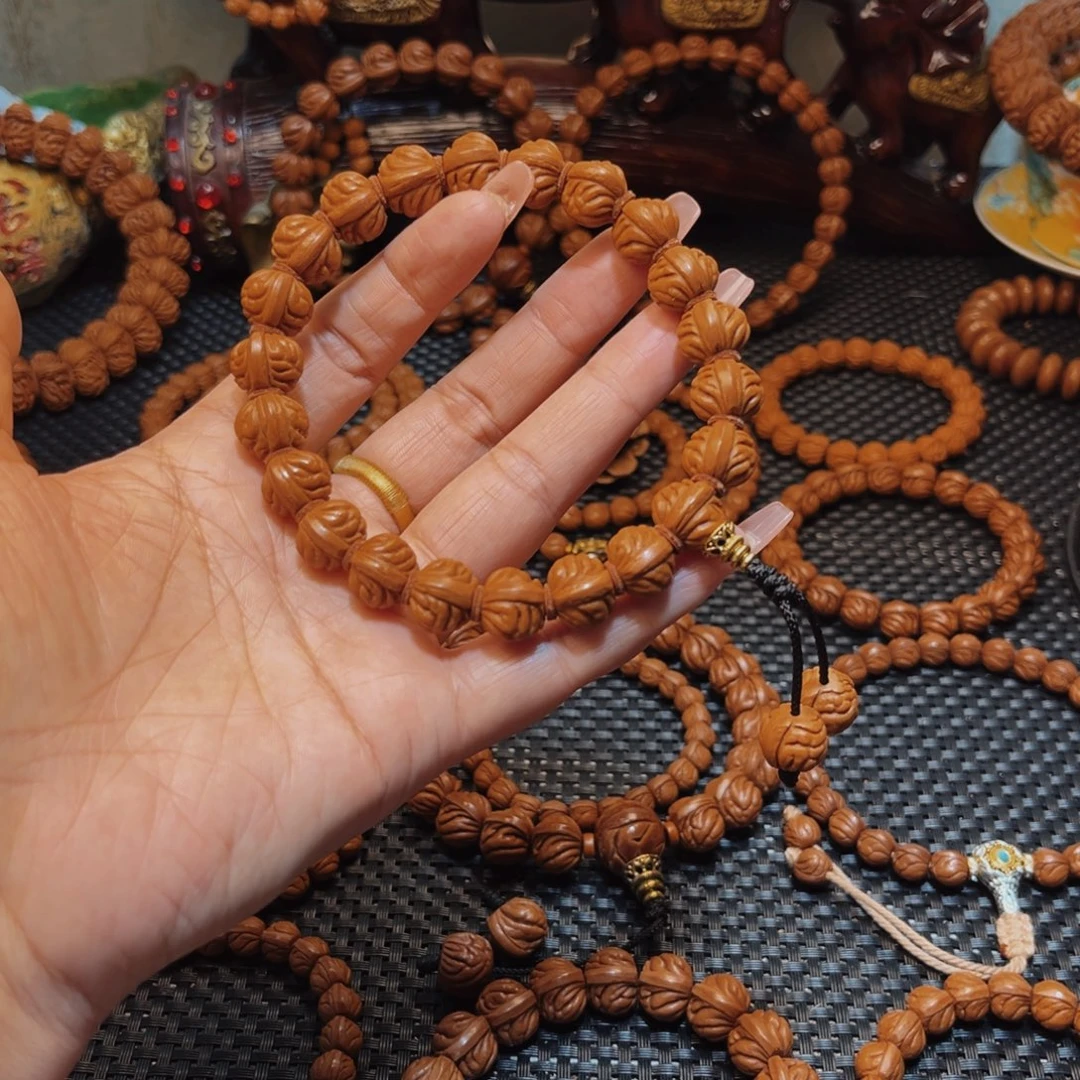 手串桃核13精品小金豆手持