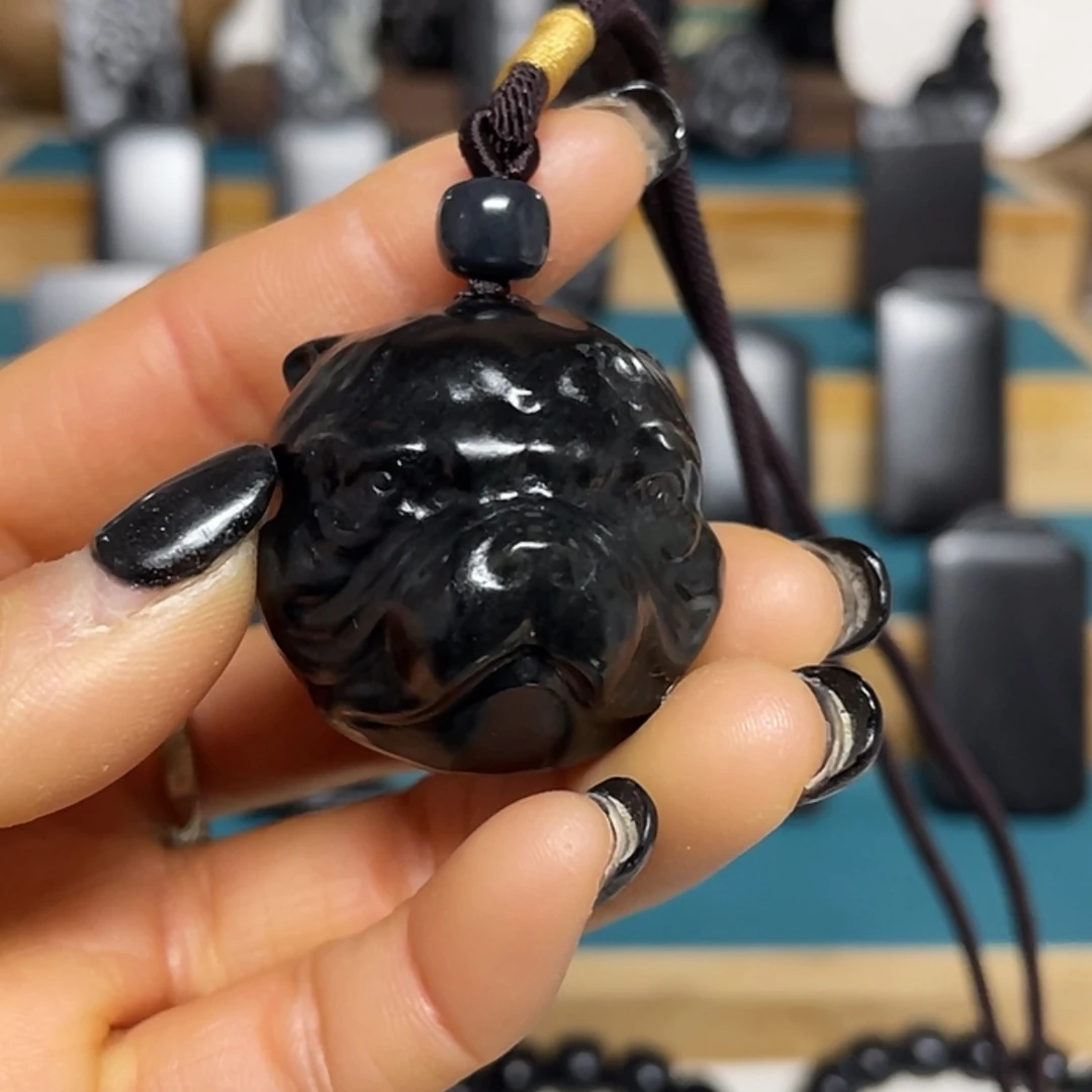 【闪购商品】和田玉吊坠(不含链)未镶嵌黑青