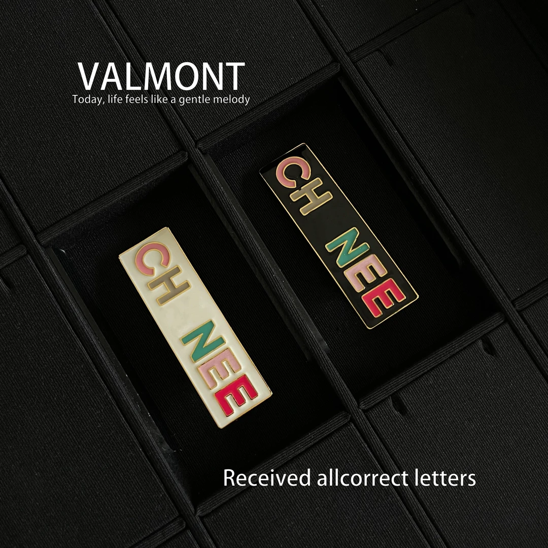 【207】VALMONT高级感发夹女ins风网红款百搭显气质刘海夹边夹金属