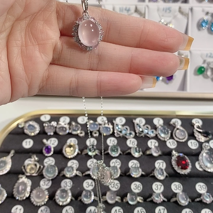 X***.紫晶银S925镶嵌颈饰